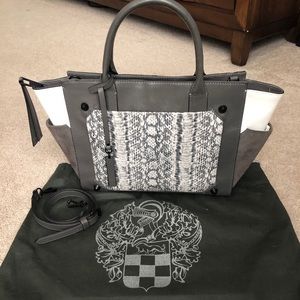 Gray Python Purse